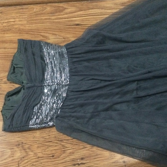 Gray Sequin Prom Dress - Picture 7 of 7